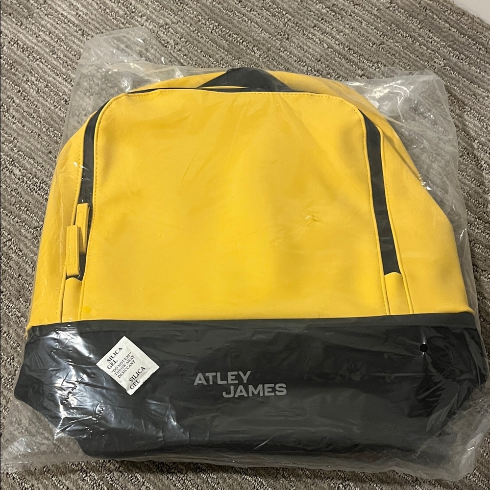 Yellow and Black Men's Backpack